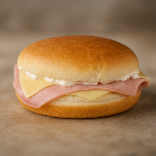 Sanduíche de presunto e queijo
